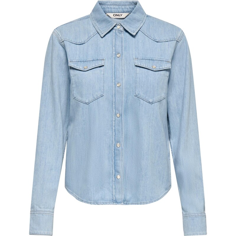 ONLY Blúzka ONLCHARLIZE modrá denim 66637821
