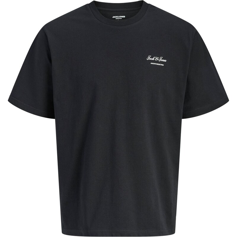 JACK & JONES Tričko JJEARCHIVE čierna / biela 66637826