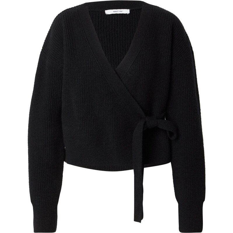 ABOUT YOU Kardigán Cassandra čierna 66637843