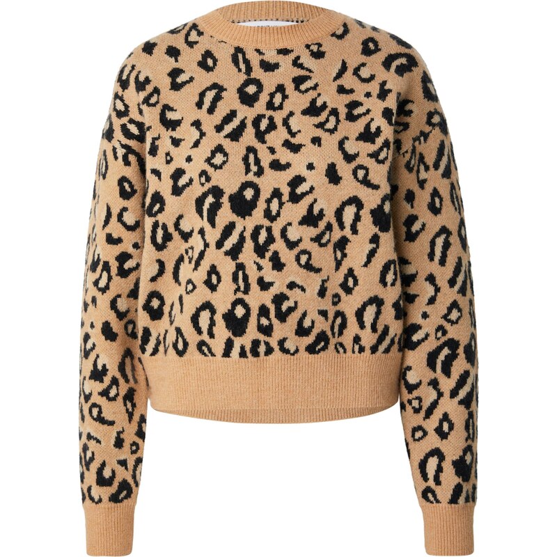 ABOUT YOU Sveter Marissa béžová / svetlobéžová / čierna 66637841