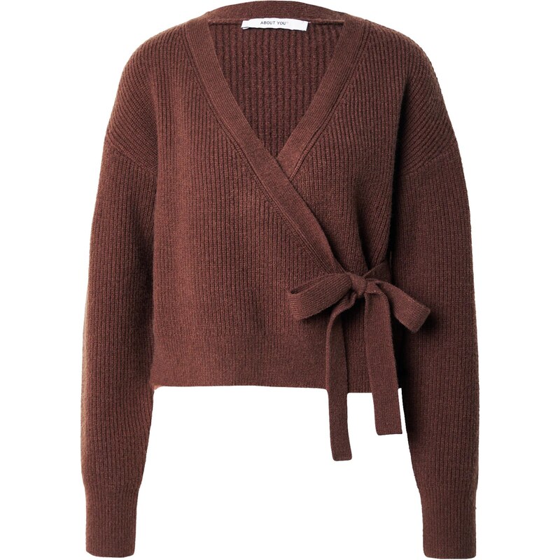 ABOUT YOU Kardigán Cassandra hnedá 66637845