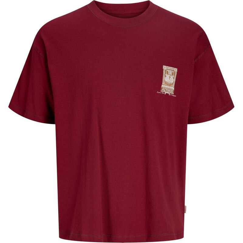 Jack & Jones Junior Tričko JORARGOS karamelová / červená / biela 66637855