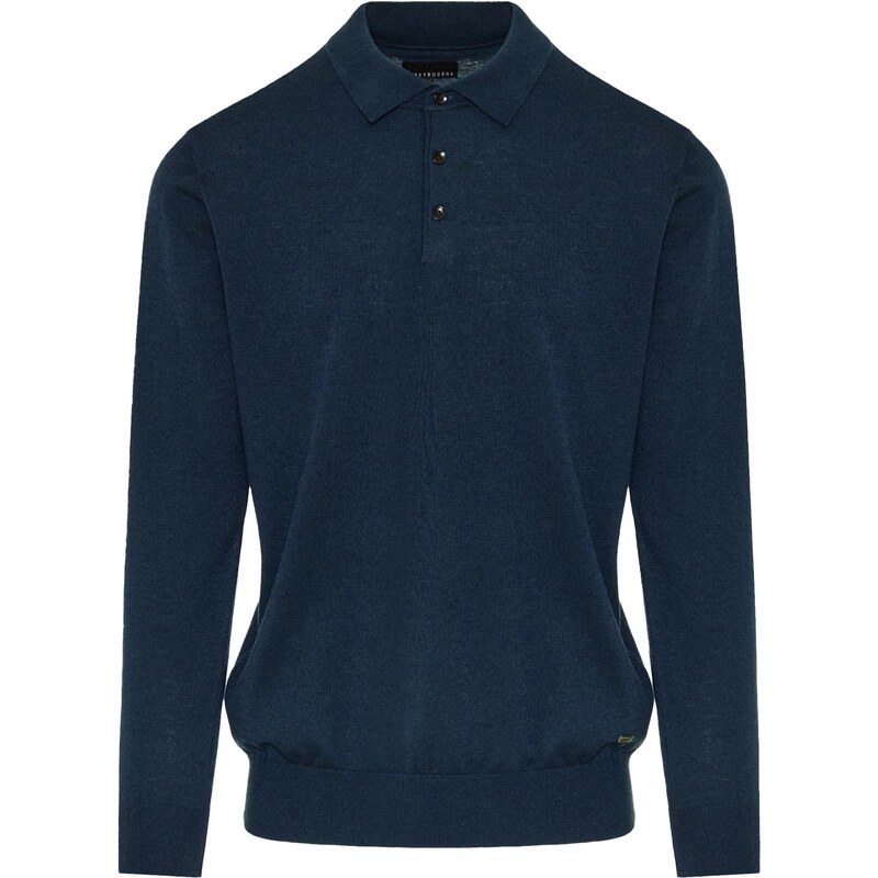 Funky Buddha Sveter námornícka modrá 66637884