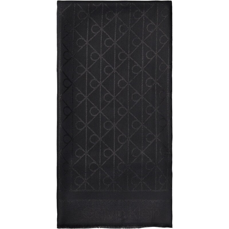 Calvin Klein Šál čierna / strieborná 66637906