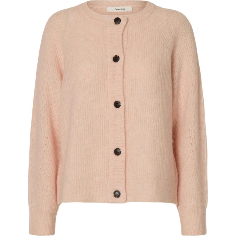 SELECTED Kardigán SLFLULU ružová 66639048