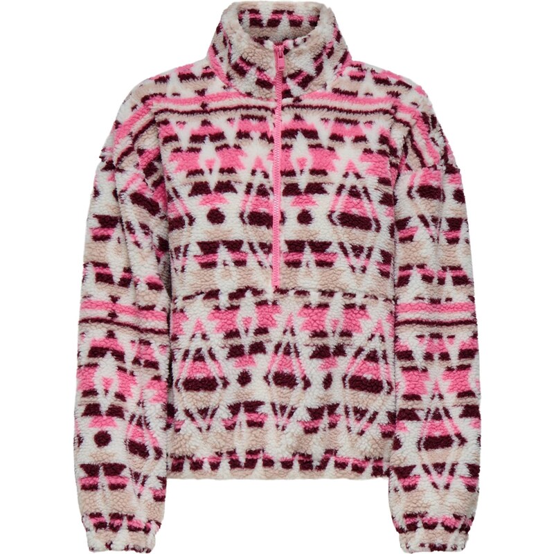 ONLY Sveter ONLJANNE krémová / černicová / ružová 66639058