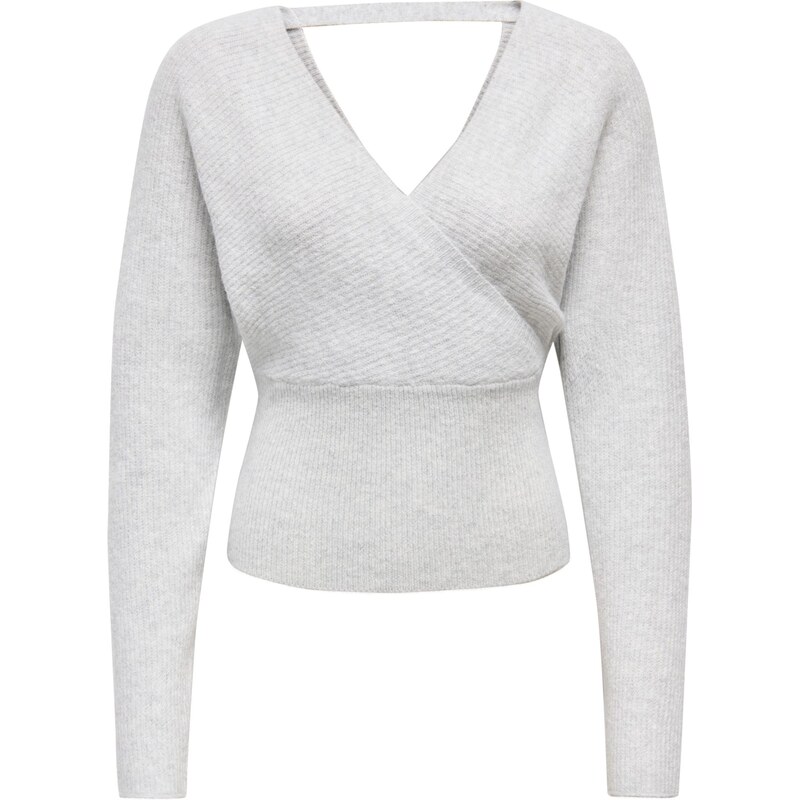 ONLY Sveter ONLWINNIE sivá melírovaná 66639066