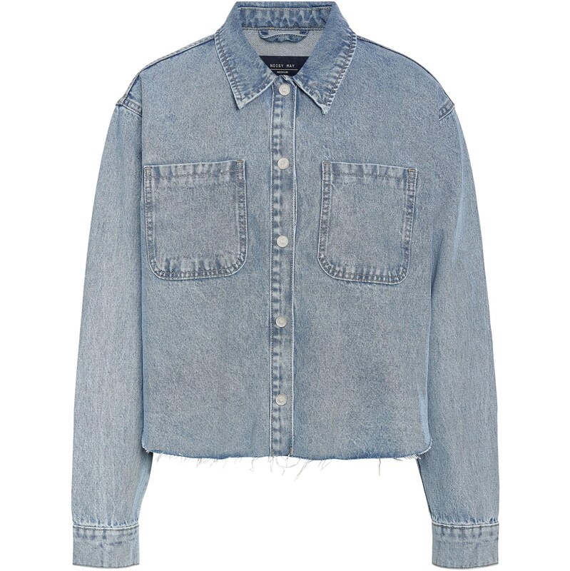 Noisy may Blúzka NMAlva modrá denim 66639072