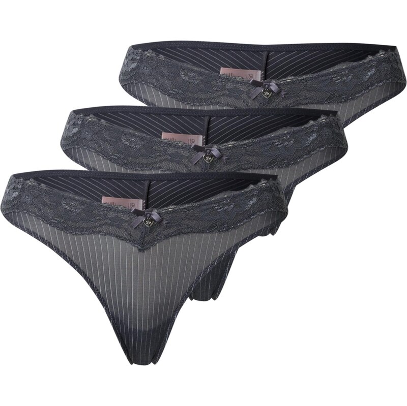 Boux Avenue Nohavičky CHARLI tmavosivá / biela 66639197