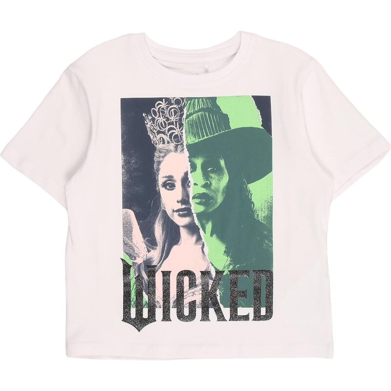 NAME IT Tričko NKFNORA WICKED limetová / púdrová / čierna / biela 66639190