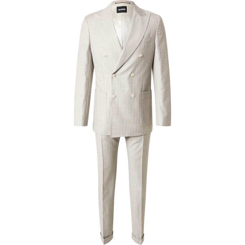 BOSS Oblek svetlosivá / biela 66639212
