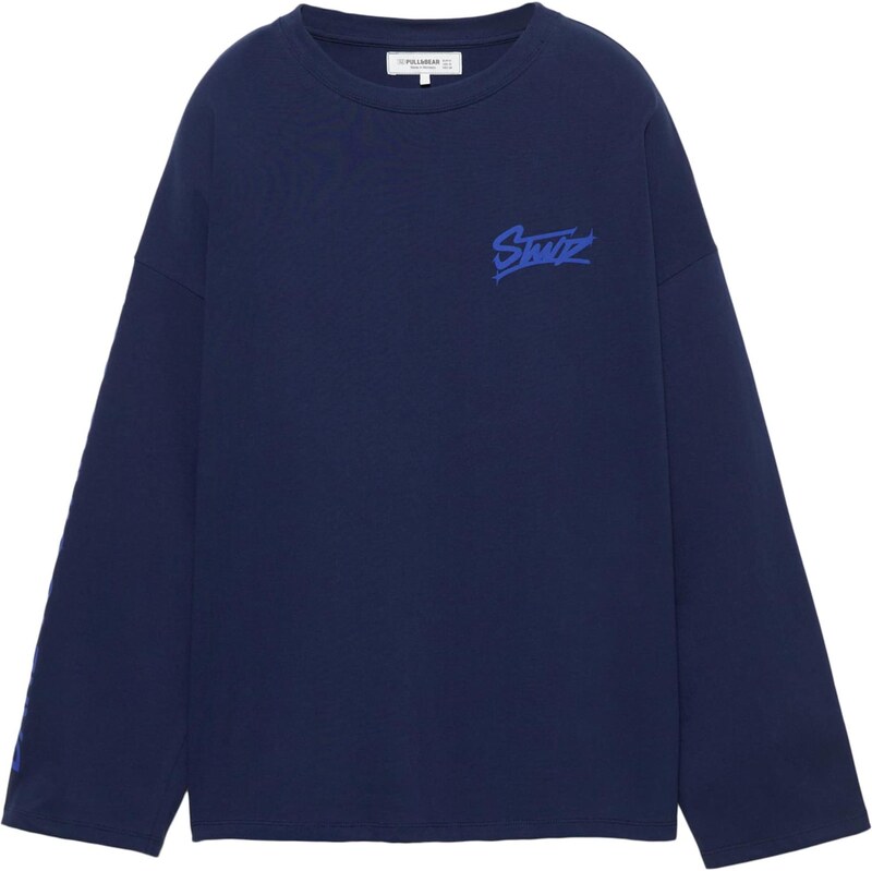 Pull&Bear Tričko STWD námornícka modrá / indigo 66639258