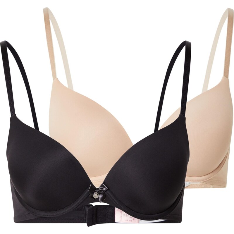 Hunkemöller Podprsenka P&M béžová / čierna 66639259
