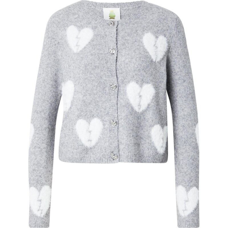 PRINCESS GOES HOLLYWOOD Kardigán sivá / biela 66639253