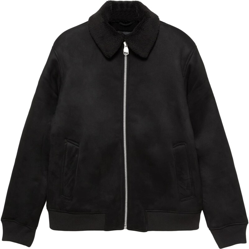 Pull&Bear Prechodná bunda čierna 66639274