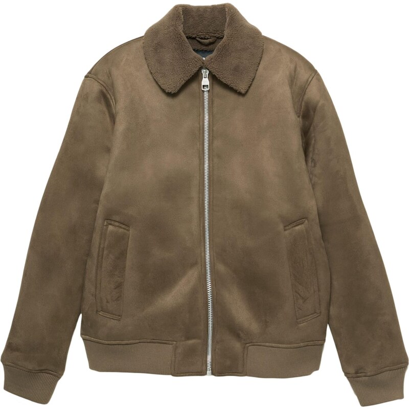 Pull&Bear Prechodná bunda kaki 66639325