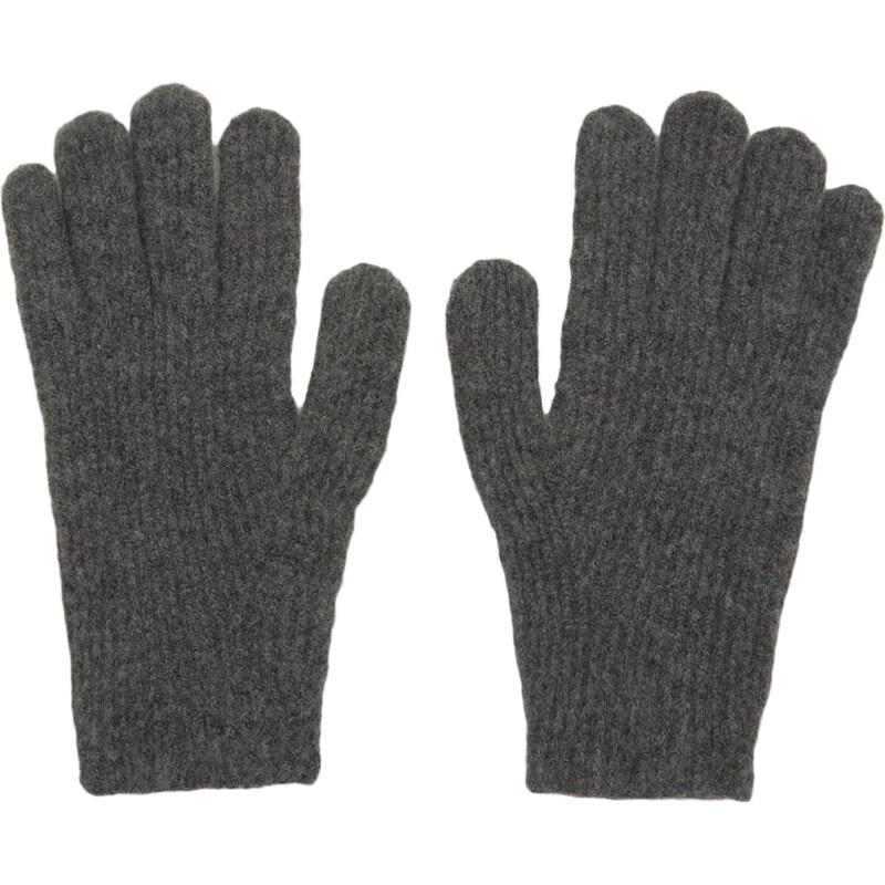 Pull&Bear Prstové rukavice tmavosivá 66639332