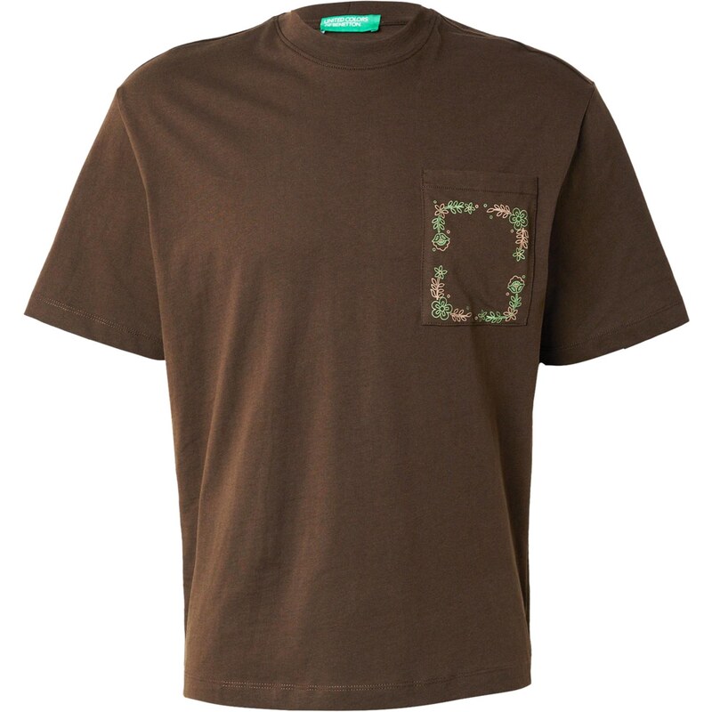 UNITED COLORS OF BENETTON Tričko tmavohnedá / svetlozelená / ružová 66639402