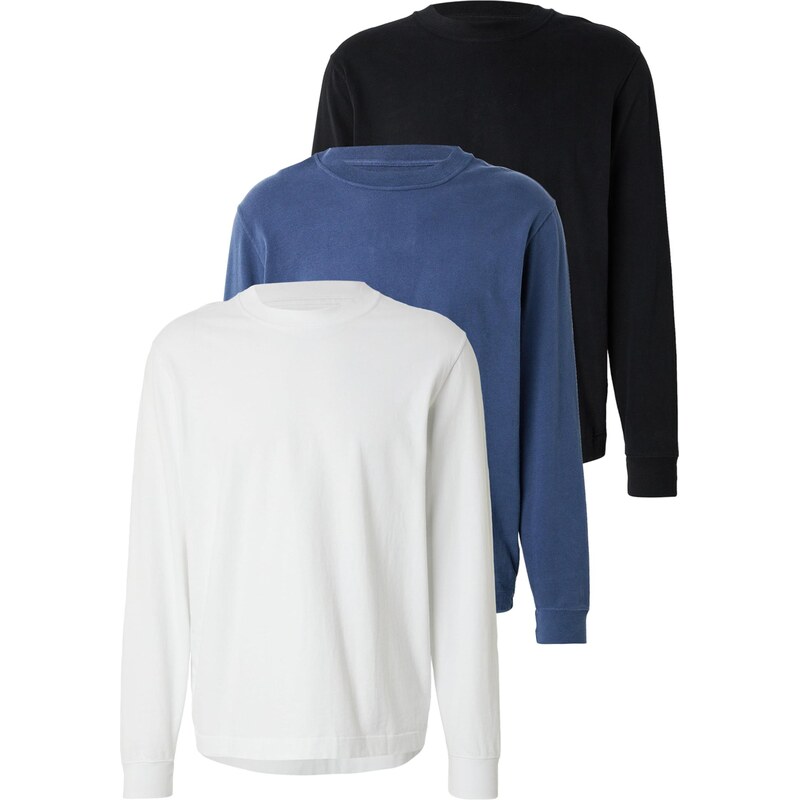 Abercrombie & Fitch Sveter námornícka modrá / čierna / biela 66639417