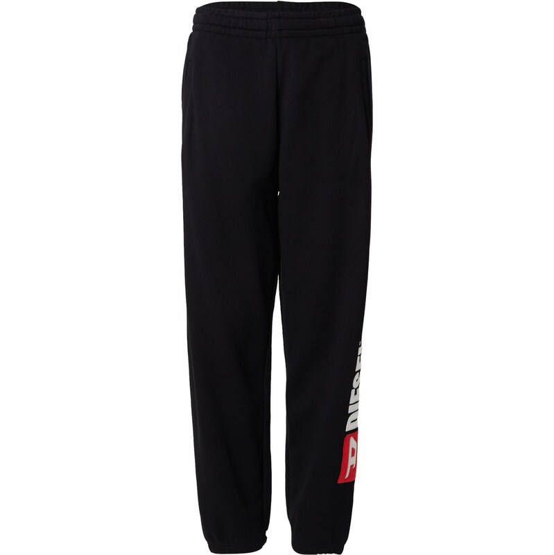 DIESEL Nohavice P-MARKY-DIV červená / čierna / biela 66639431