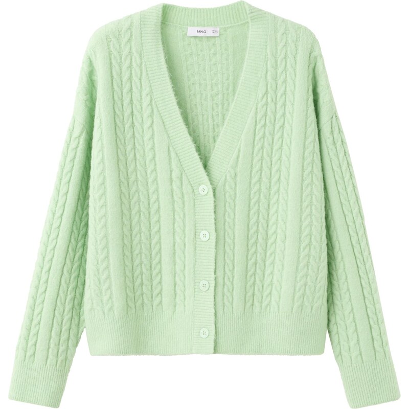MANGO Kardigán Talcore mätová 66639559