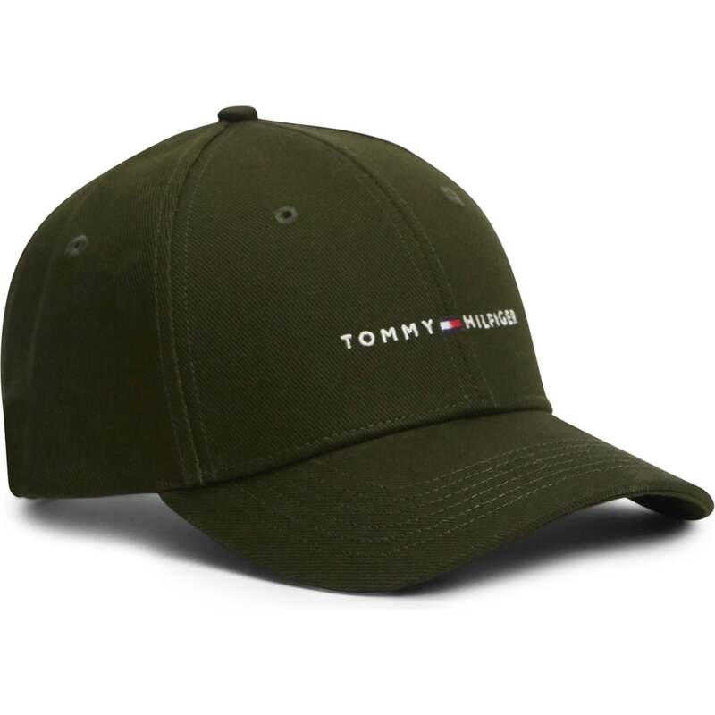 TOMMY HILFIGER Čiapka FOUNDATION tmavozelená / biela 66639575