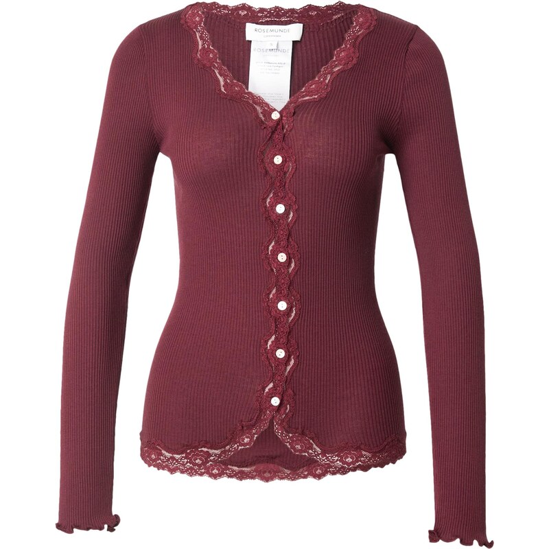 rosemunde Kardigán Lotus vínovo červená 66639585