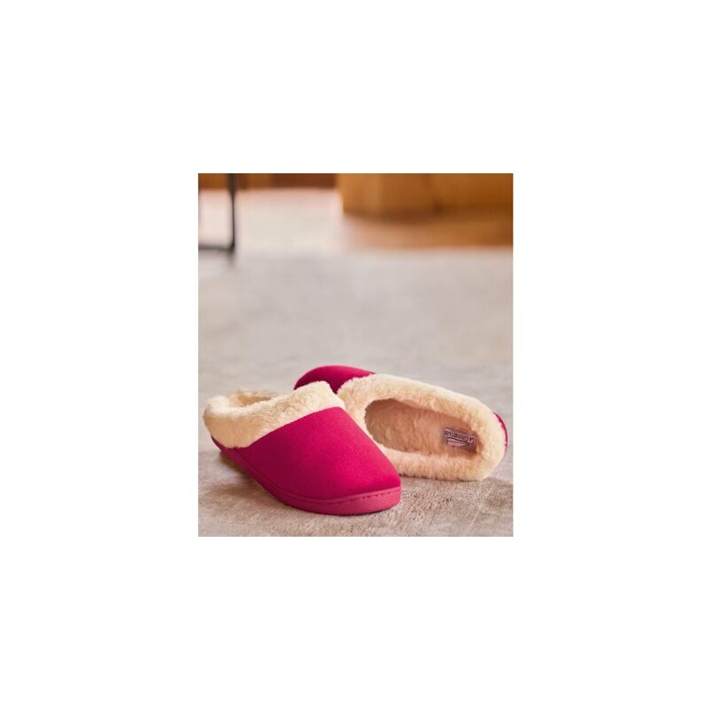 Velúrové papuče s imitáciou kožušiny Atlas For Men Červená 65190670