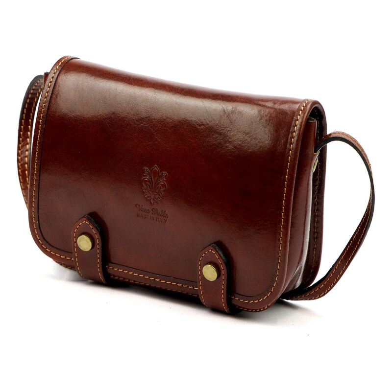 Kožená kabelka Florence hnedá KZ2260213 66643779