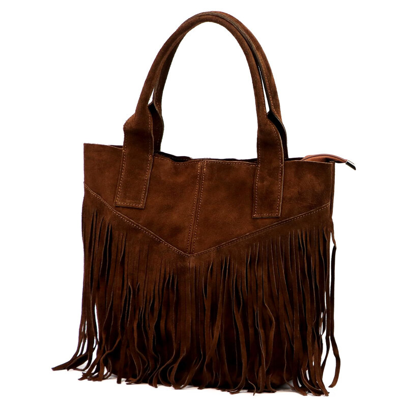 Kožená kabelka Luka hnedá KZ2260237 66643783