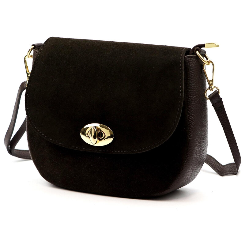 Kožená kabelka Luka hnedá KZ2259817 66643799