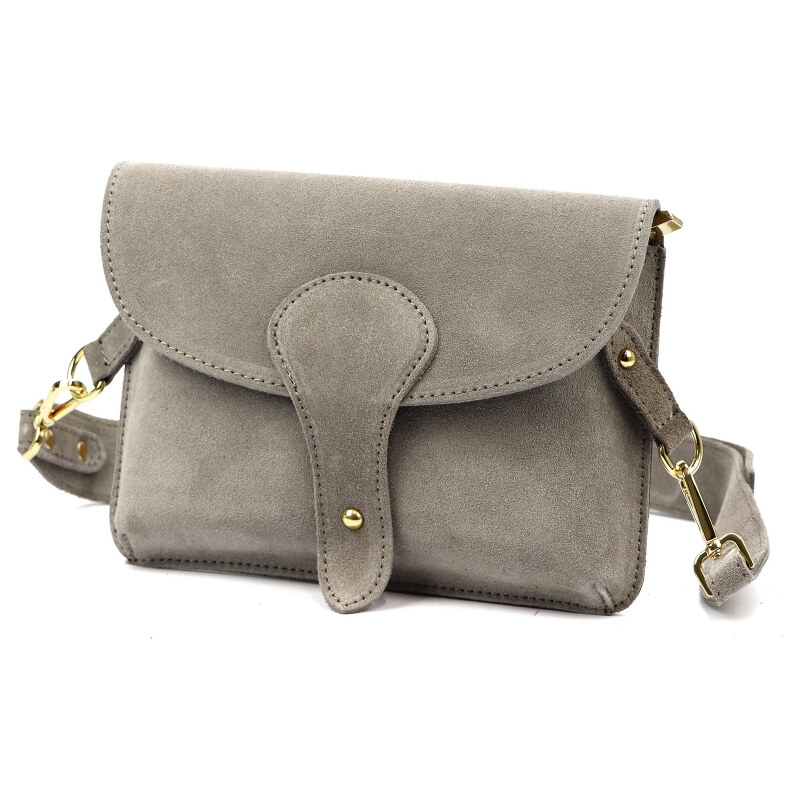 Kožená kabelka Luka sivá KZ2260215 66643796