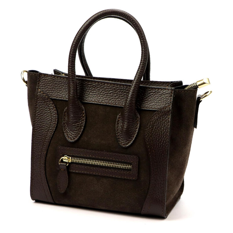 Kožená kabelka Luka hnedá KZ2260039 66643802