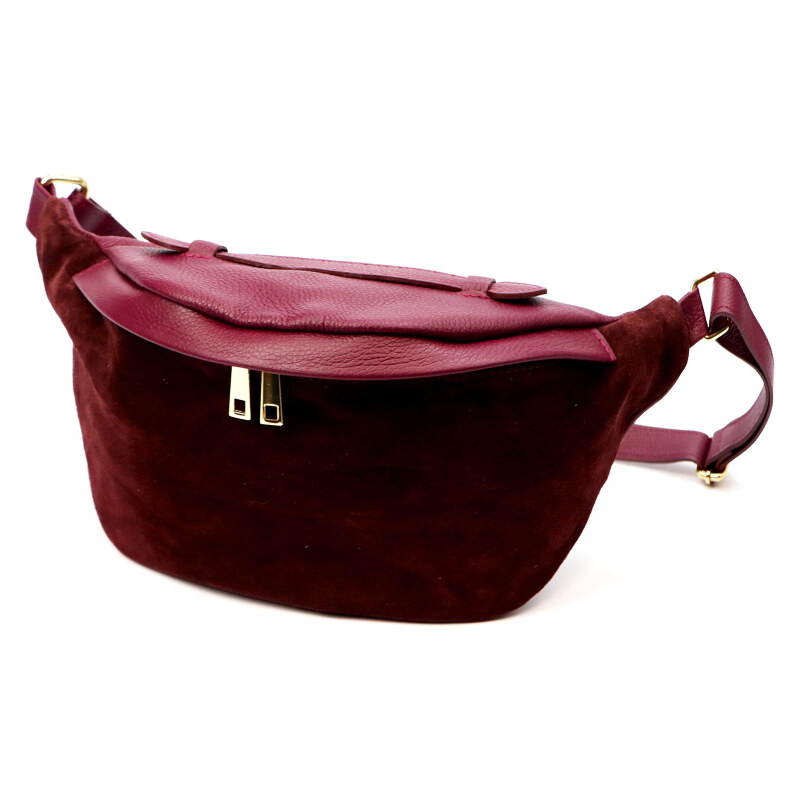 Kožená kabelka Luka vínová KZ2259698 66643819