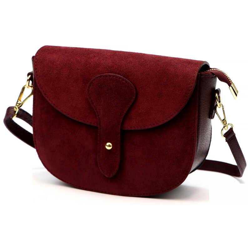 Kožená kabelka Luka vínová KZ2260155 66643821