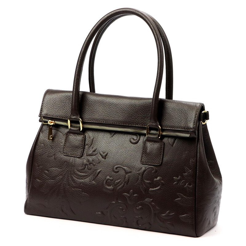 Kožená kabelka Luka hnedá KZ2260161 66643832