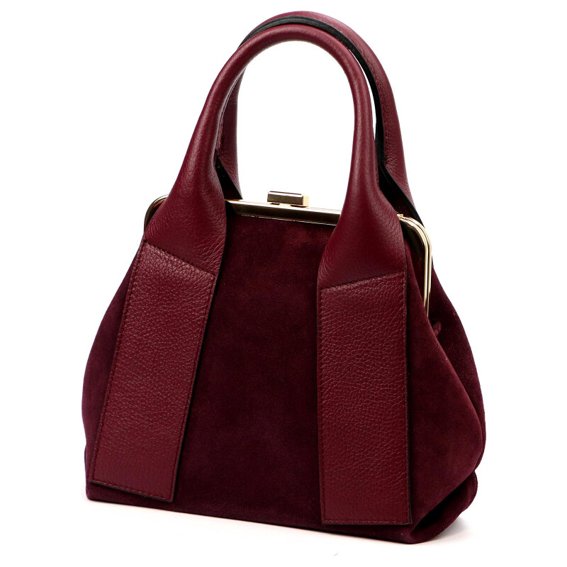 Kožená kabelka Luka vínová KZ2260162 66643834