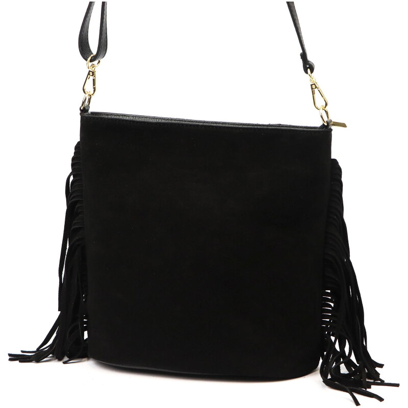 Kožená kabelka Luka čierna KZ2260067 66643859