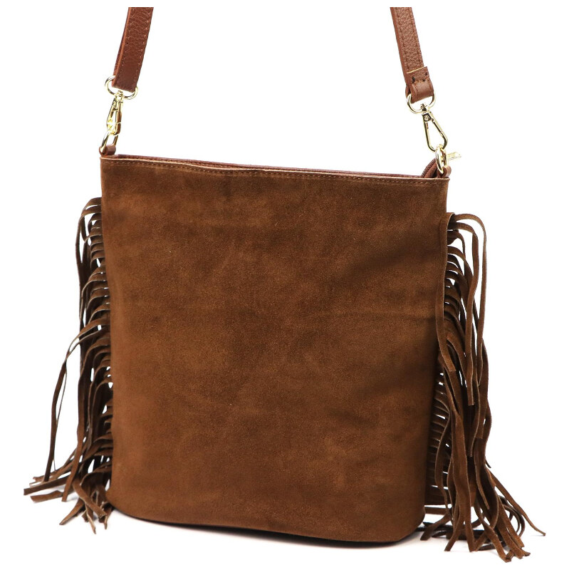 Kožená kabelka Luka hnedá KZ2259808 66643868