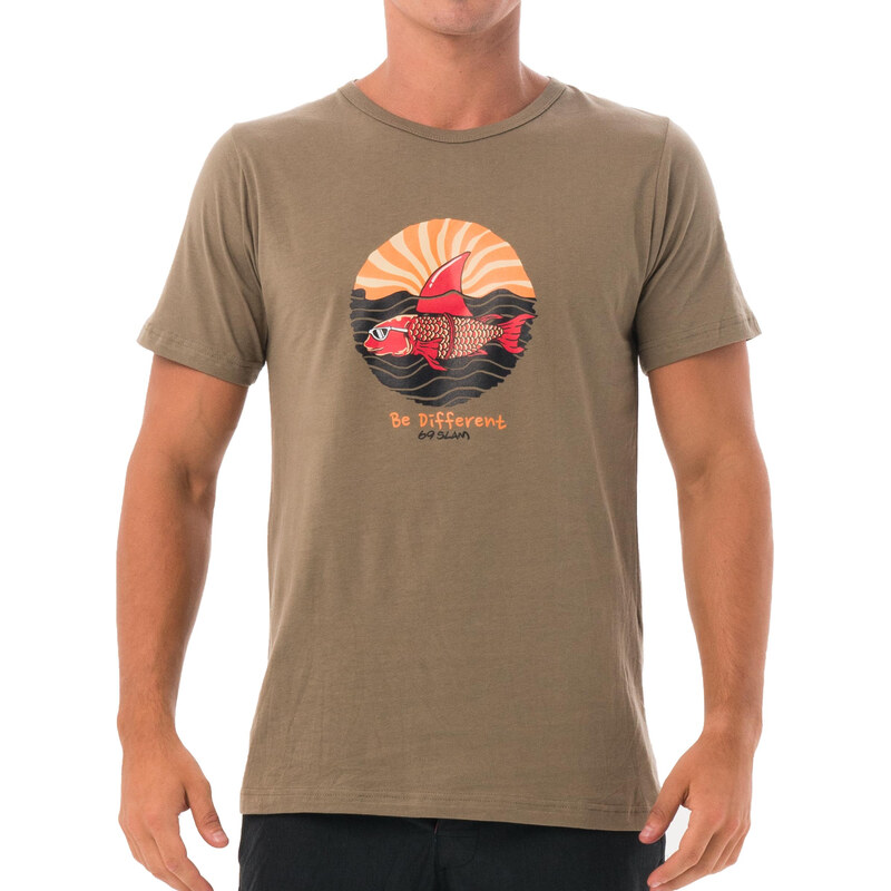 Pánske tričko 69SLAM SHARK CRUISE KHAKI (MTGHRI-KH) 66644537