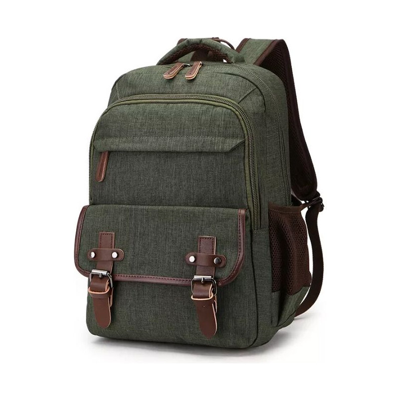 Canvasio plátený canvas retro batoh Dávila Zelený 13 l 65226164