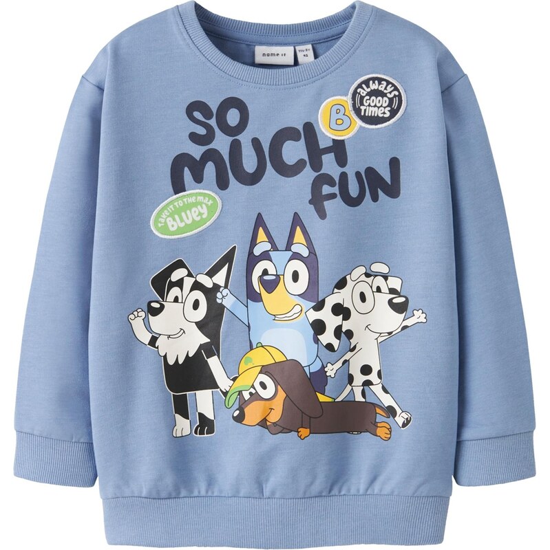 NAME IT Mikina NMMJared tmavomodrá / kráľovská modrá / čierna / biela 66647507