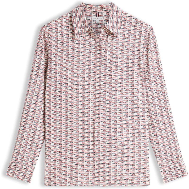 TOMMY HILFIGER Blúzka tmavomodrá / červená / biela 66647530