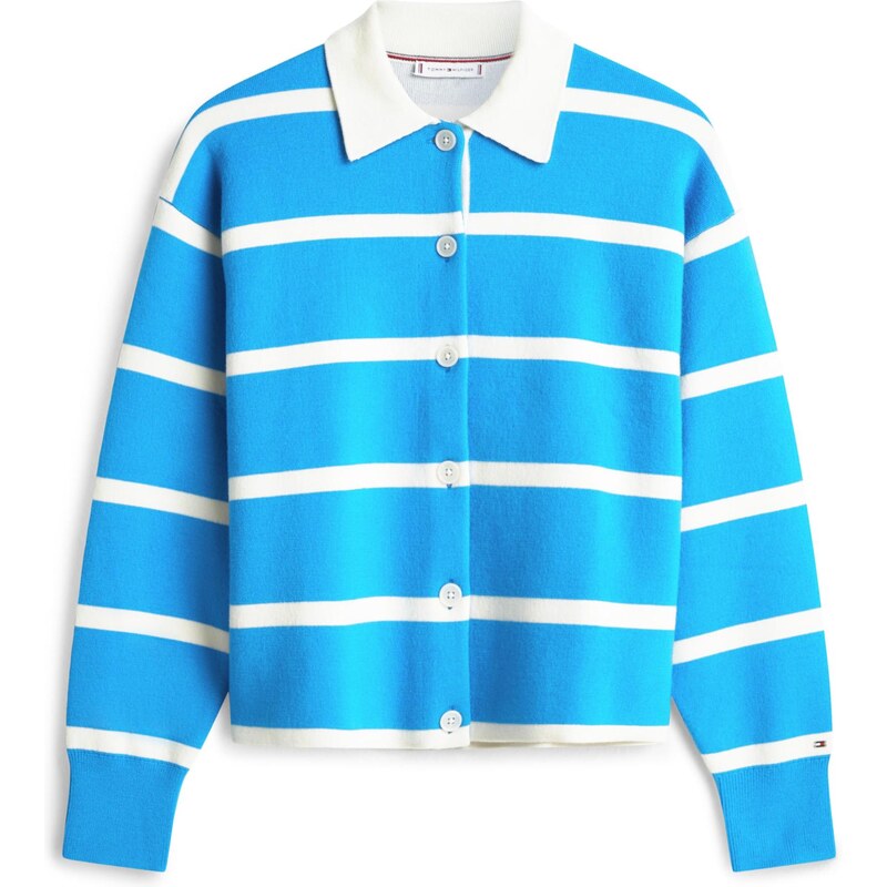 TOMMY HILFIGER Kardigán azúrová / biela 66647531