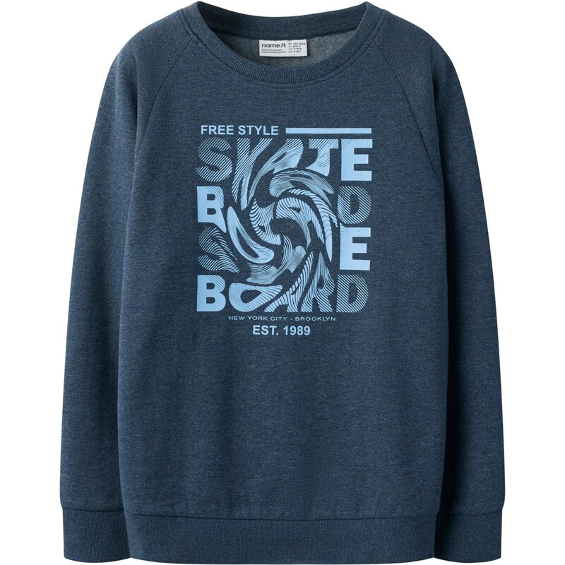 NAME IT Mikina NKMVION námornícka modrá / svetlomodrá 66647575