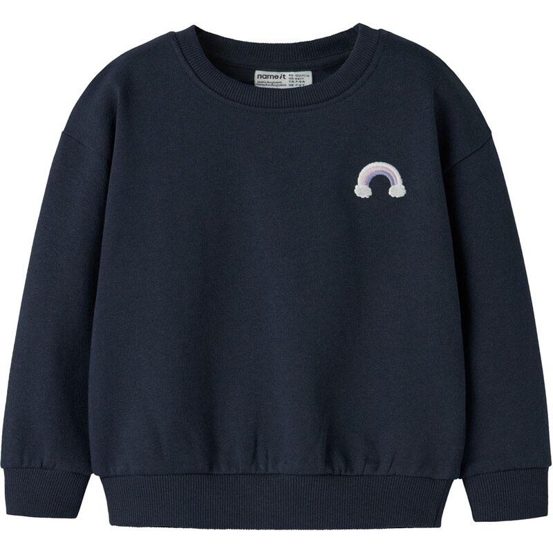 NAME IT Mikina NMFVALLENE tmavomodrá / orgovánová / biela 66647571