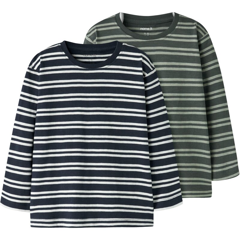 NAME IT Tričko NMMVaksel námornícka modrá / jedľová / svetlozelená / 66647600