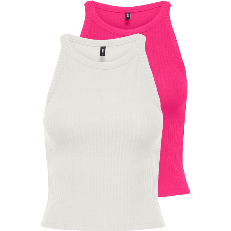 ONLY Top ONLEMMA fuksia / biela 66647615