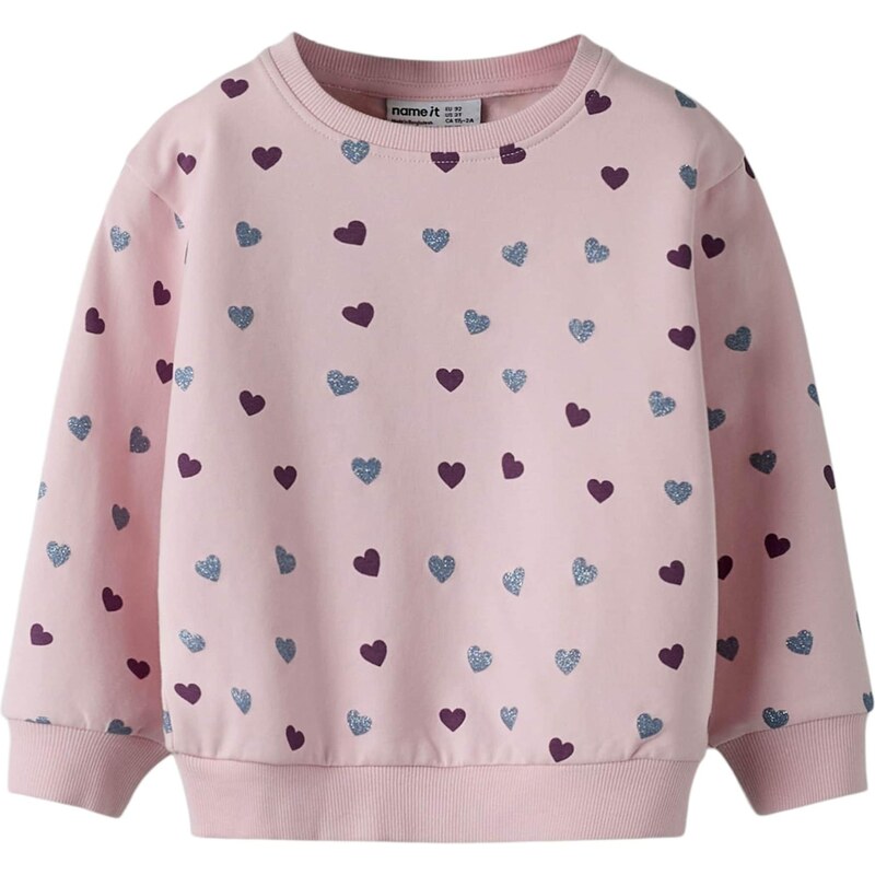 NAME IT Mikina NMFSOLEA baklažánová / modrofialová / ružová / 66647612