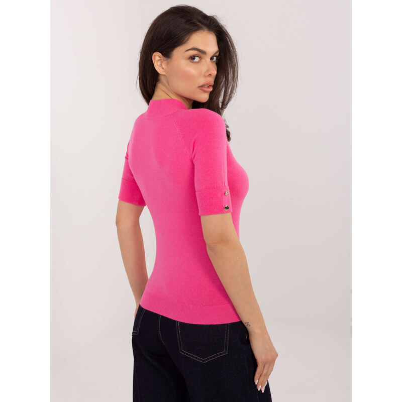 Passione moda Sweater-PM-SW-R2316.29-dark pink 66649929